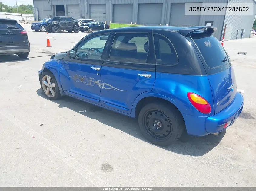 2004 Chrysler Pt Cruiser Gt VIN: 3C8FY78GX4T286802 Lot: 45443889
