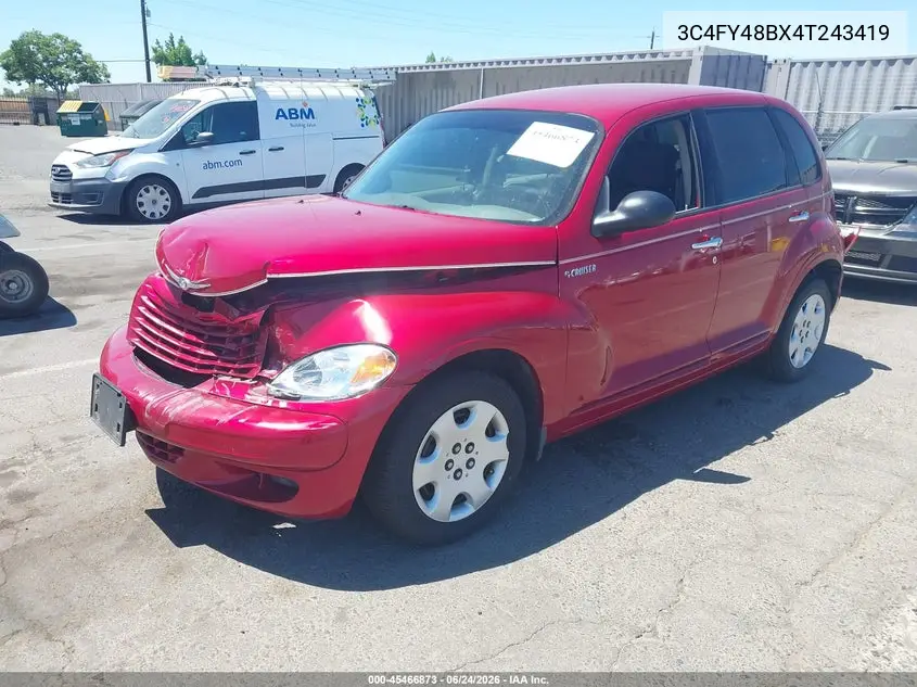 2004 Chrysler Pt Cruiser VIN: 3C4FY48BX4T243419 Lot: 45466873