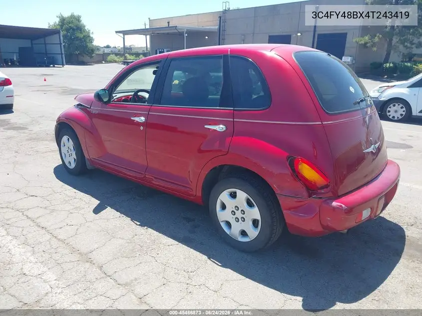 2004 Chrysler Pt Cruiser VIN: 3C4FY48BX4T243419 Lot: 45466873