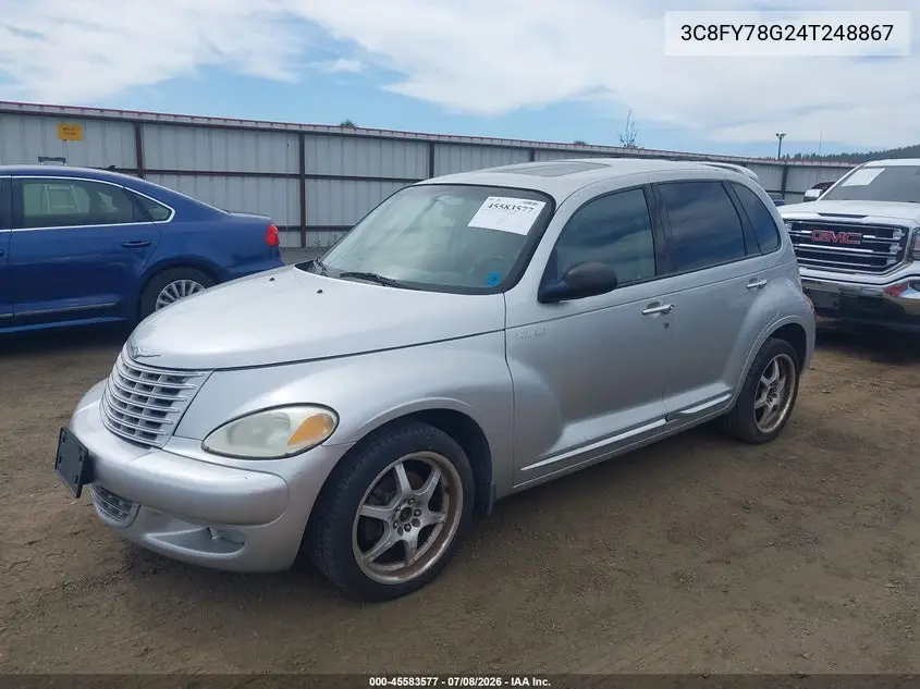 2004 Chrysler Pt Cruiser Gt VIN: 3C8FY78G24T248867 Lot: 45583577