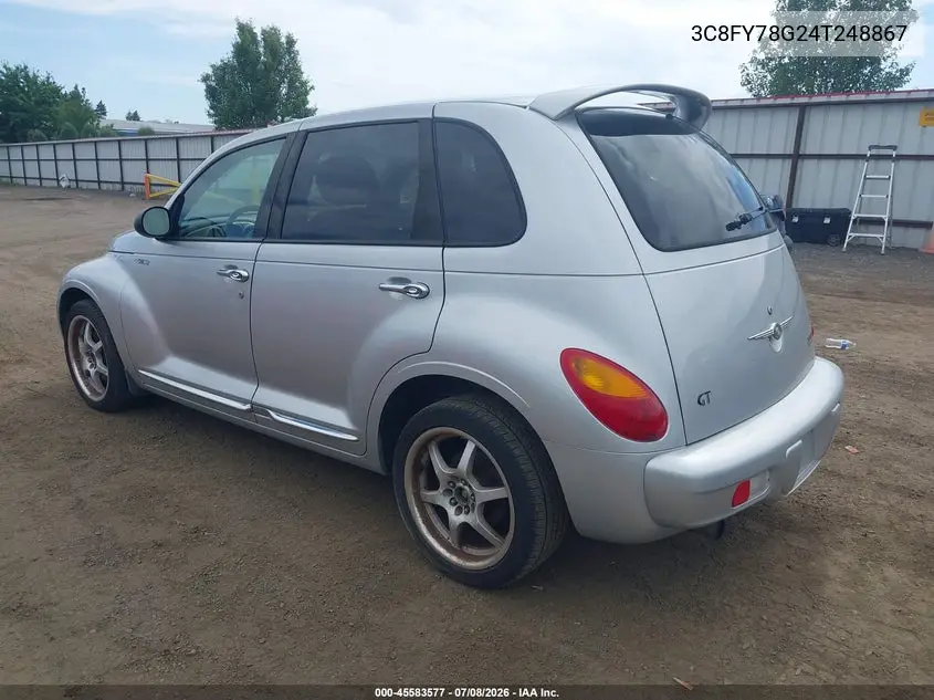 2004 Chrysler Pt Cruiser Gt VIN: 3C8FY78G24T248867 Lot: 45583577