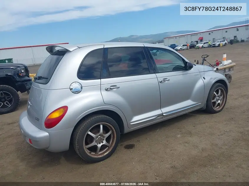 2004 Chrysler Pt Cruiser Gt VIN: 3C8FY78G24T248867 Lot: 45583577