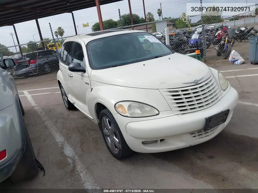 2004 Chrysler Pt Cruiser Gt VIN: 3C8FY78G74T320971 Lot: 45613707