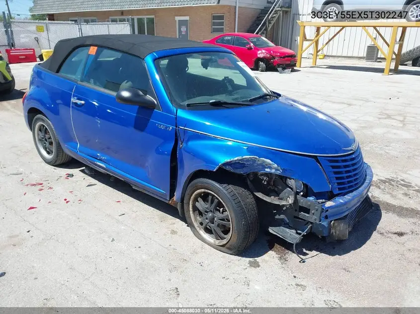2005 Chrysler Pt Cruiser Touring VIN: 3C3EY55EX5T302247 Lot: 45088030