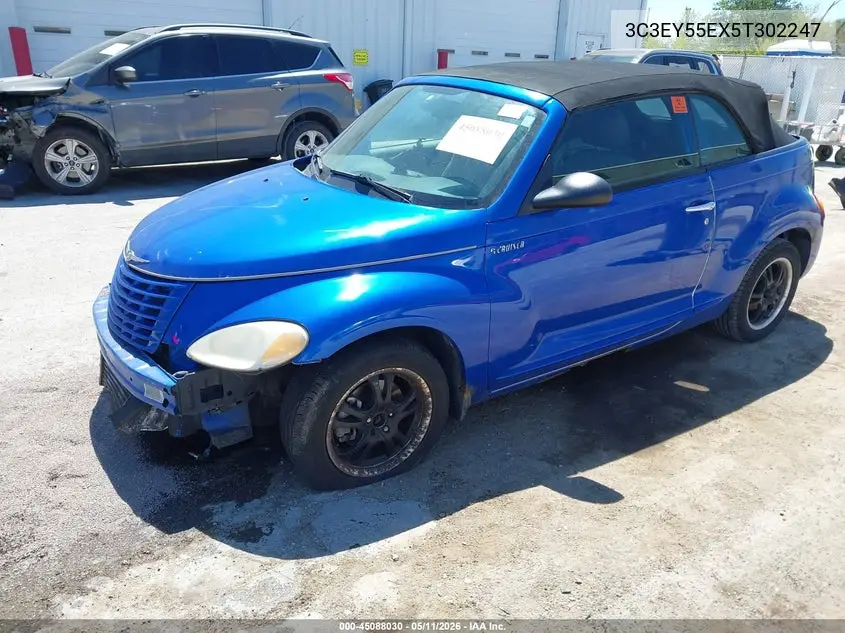 2005 Chrysler Pt Cruiser Touring VIN: 3C3EY55EX5T302247 Lot: 45088030