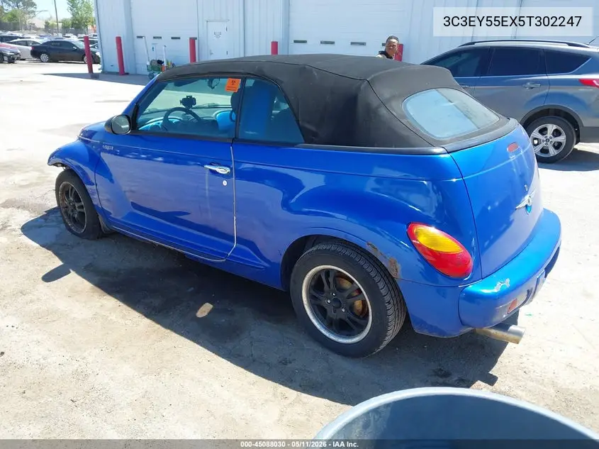 2005 Chrysler Pt Cruiser Touring VIN: 3C3EY55EX5T302247 Lot: 45088030