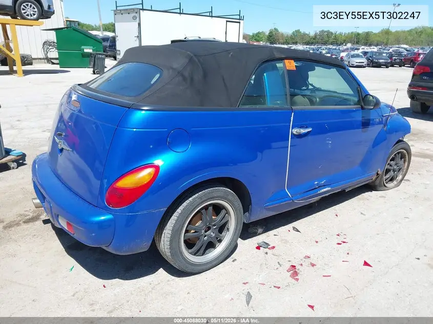 2005 Chrysler Pt Cruiser Touring VIN: 3C3EY55EX5T302247 Lot: 45088030