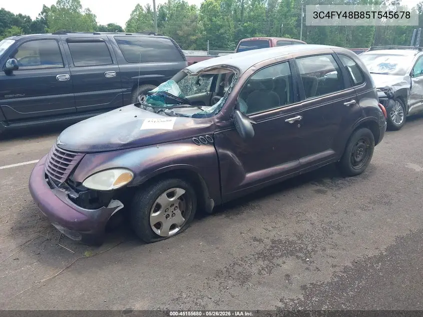 2005 Chrysler Pt Cruiser VIN: 3C4FY48B85T545678 Lot: 45155680