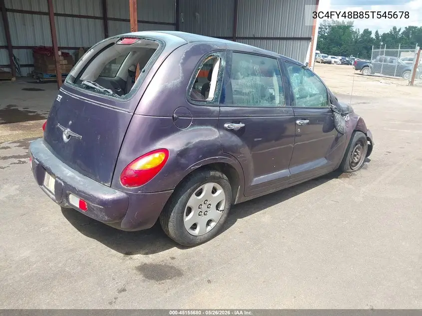 2005 Chrysler Pt Cruiser VIN: 3C4FY48B85T545678 Lot: 45155680