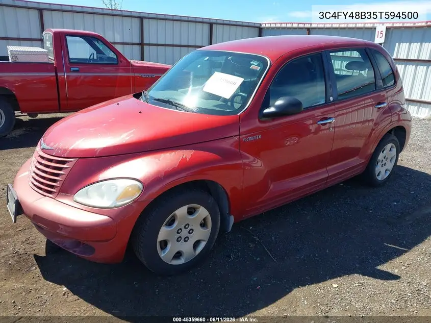 2005 Chrysler Pt Cruiser VIN: 3C4FY48B35T594500 Lot: 45359660