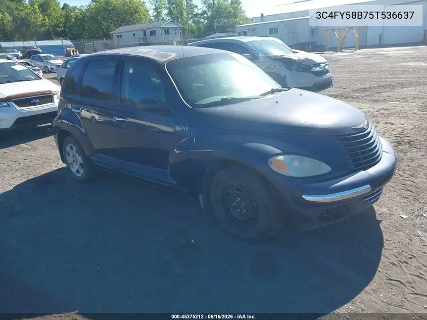 2005 Chrysler Pt Cruiser Touring VIN: 3C4FY58B75T536637 Lot: 45375212