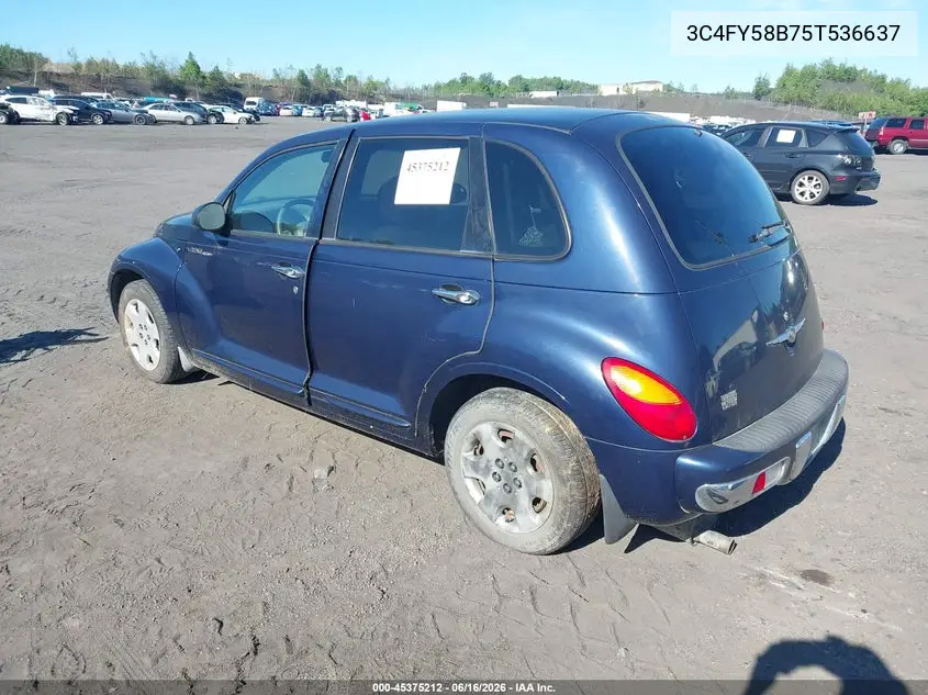 2005 Chrysler Pt Cruiser Touring VIN: 3C4FY58B75T536637 Lot: 45375212