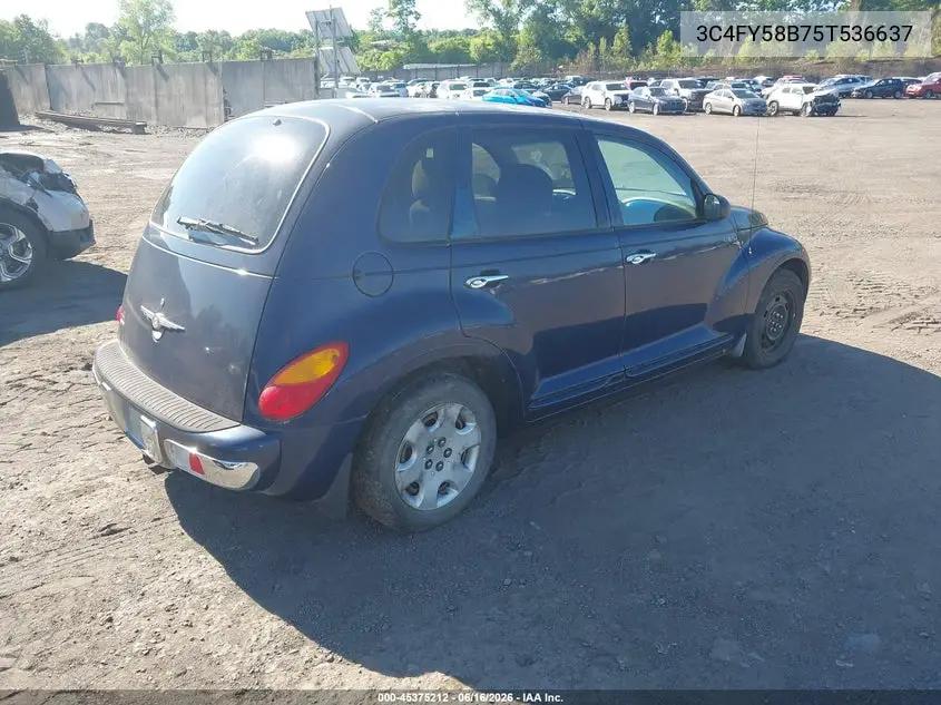 2005 Chrysler Pt Cruiser Touring VIN: 3C4FY58B75T536637 Lot: 45375212