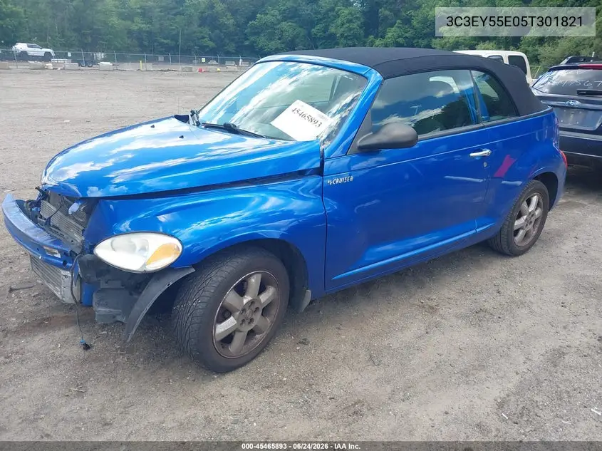 2005 Chrysler Pt Cruiser Touring VIN: 3C3EY55E05T301821 Lot: 45465893