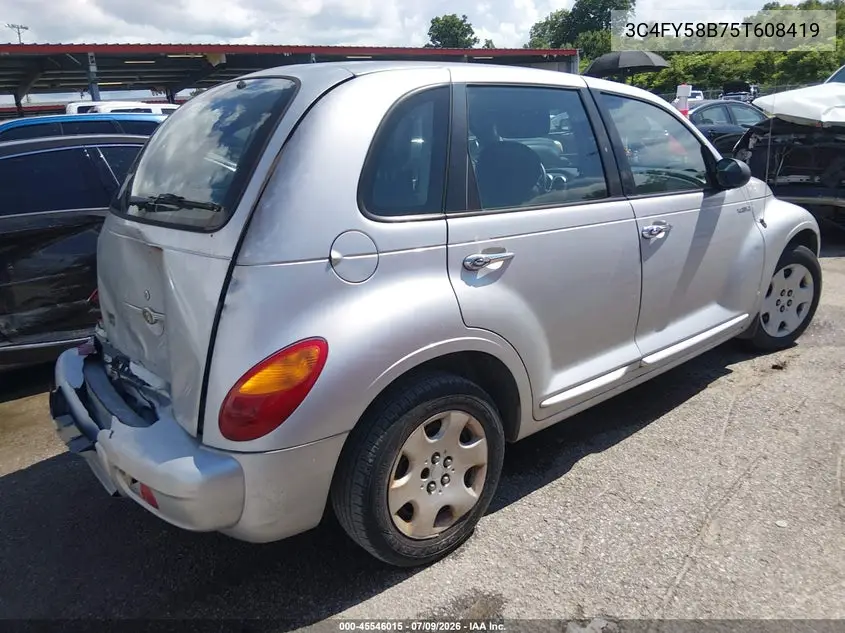 2005 Chrysler Pt Cruiser Touring VIN: 3C4FY58B75T608419 Lot: 45546015