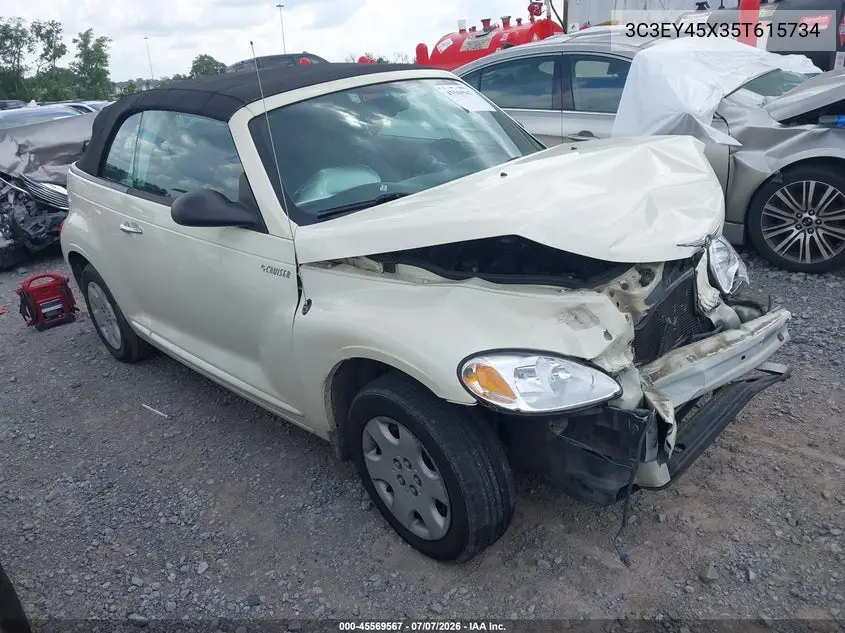 2005 Chrysler Pt Cruiser VIN: 3C3EY45X35T615734 Lot: 45569567