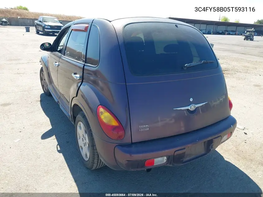 2005 Chrysler Pt Cruiser Touring VIN: 3C4FY58B05T593116 Lot: 45593664