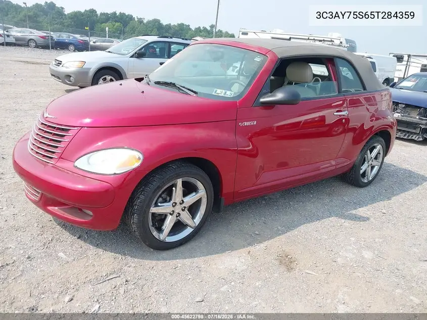 2005 Chrysler Pt Cruiser Gt VIN: 3C3AY75S65T284359 Lot: 45622798