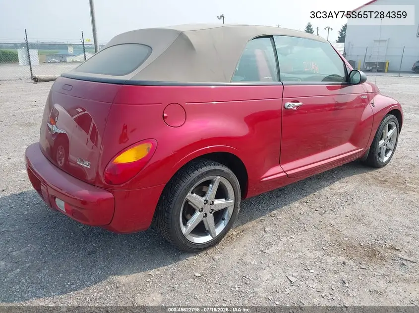 2005 Chrysler Pt Cruiser Gt VIN: 3C3AY75S65T284359 Lot: 45622798
