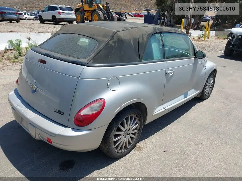 2006 Chrysler Pt Cruiser Gt VIN: 3C3HY75S46T300610 Lot: 45030495