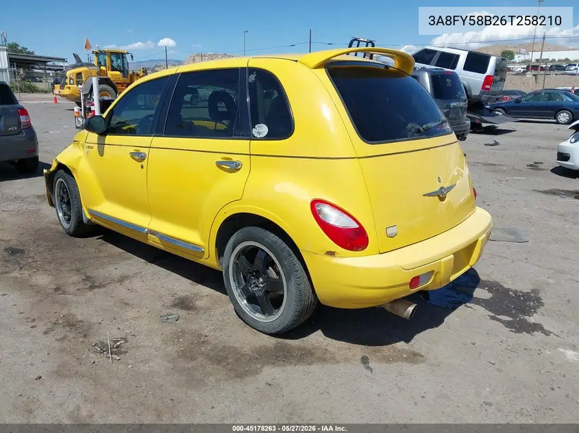 2006 Chrysler Pt Cruiser Touring VIN: 3A8FY58B26T258210 Lot: 45178263