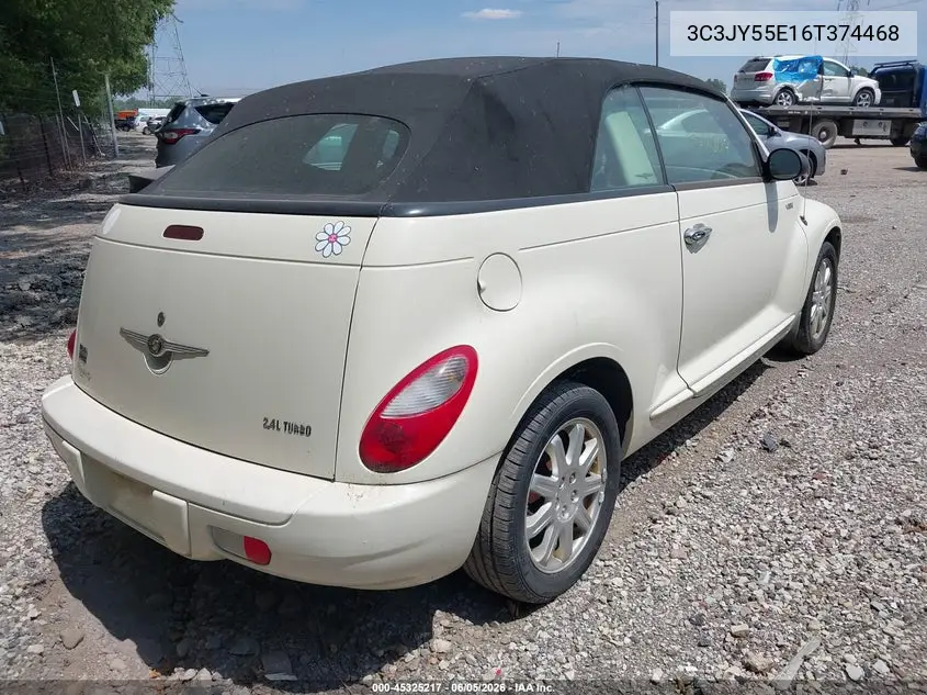 2006 Chrysler Pt Cruiser Touring VIN: 3C3JY55E16T374468 Lot: 45325217