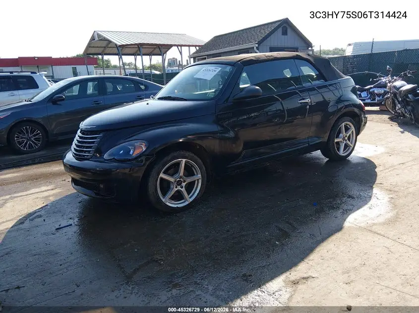 2006 Chrysler Pt Cruiser Gt VIN: 3C3HY75S06T314424 Lot: 45326729