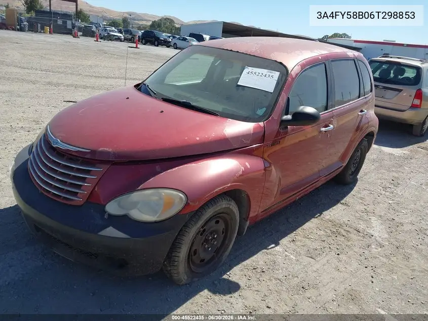 2006 Chrysler Pt Cruiser Touring VIN: 3A4FY58B06T298853 Lot: 45522435