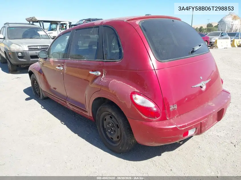 2006 Chrysler Pt Cruiser Touring VIN: 3A4FY58B06T298853 Lot: 45522435
