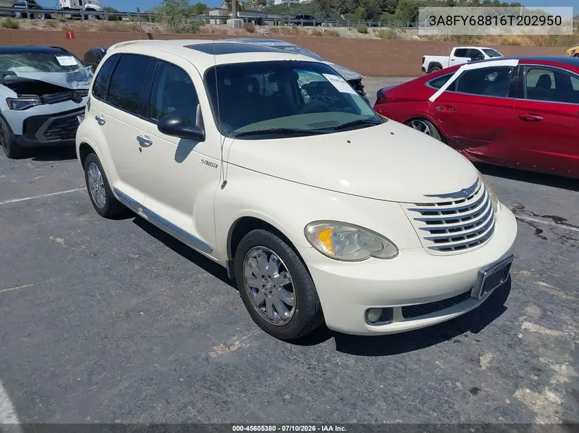 2006 Chrysler Pt Cruiser Limited VIN: 3A8FY68816T202950 Lot: 45605380