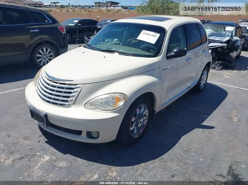 2006 Chrysler Pt Cruiser Limited VIN: 3A8FY68816T202950 Lot: 45605380