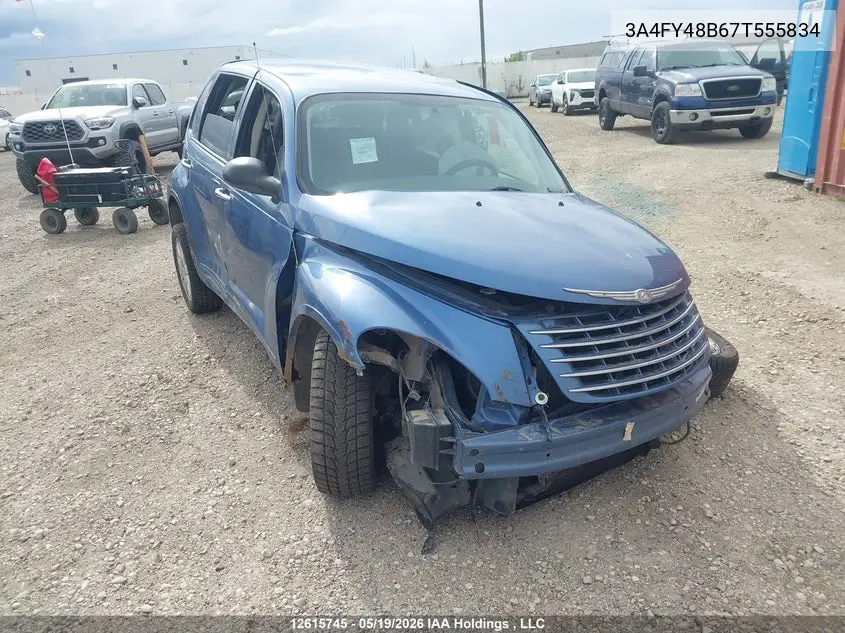 2007 Chrysler Pt Cruiser VIN: 3A4FY48B67T555834 Lot: 12615745