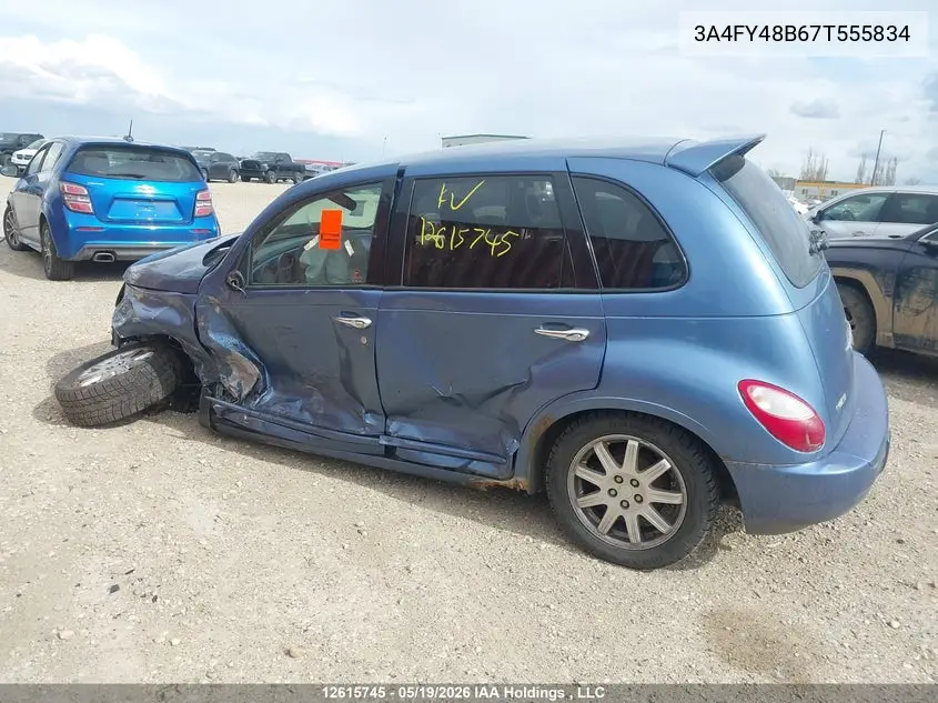 2007 Chrysler Pt Cruiser VIN: 3A4FY48B67T555834 Lot: 12615745