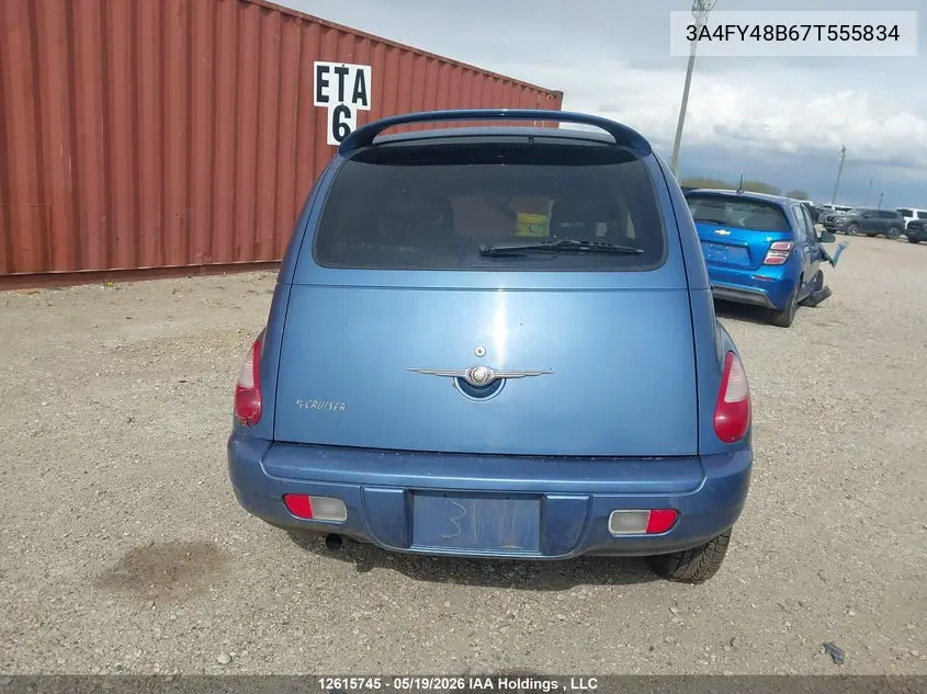 2007 Chrysler Pt Cruiser VIN: 3A4FY48B67T555834 Lot: 12615745