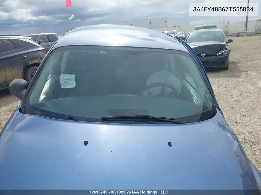 2007 Chrysler Pt Cruiser VIN: 3A4FY48B67T555834 Lot: 12615745