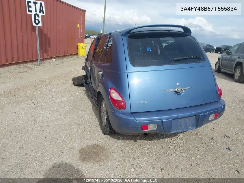 2007 Chrysler Pt Cruiser VIN: 3A4FY48B67T555834 Lot: 12615745