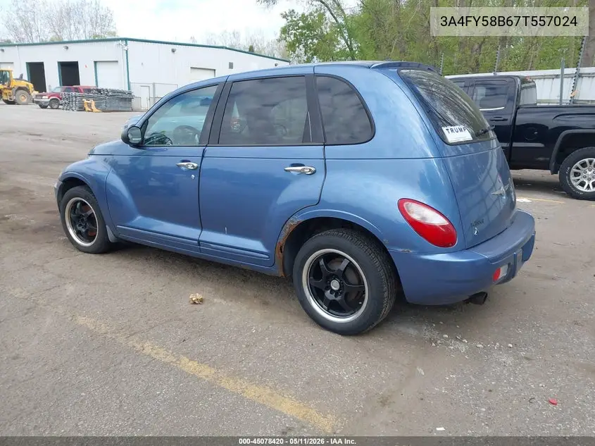 2007 Chrysler Pt Cruiser Touring VIN: 3A4FY58B67T557024 Lot: 45078420