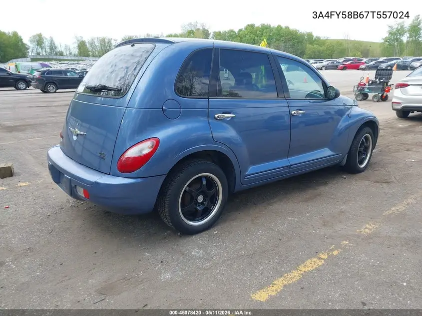 2007 Chrysler Pt Cruiser Touring VIN: 3A4FY58B67T557024 Lot: 45078420