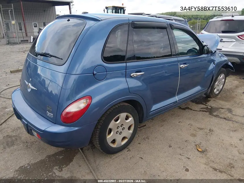 2007 Chrysler Pt Cruiser Touring VIN: 3A4FY58BX7T553610 Lot: 45222991