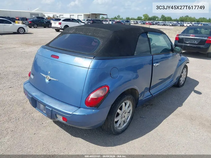 2007 Chrysler Pt Cruiser VIN: 3C3JY45X27T617749 Lot: 45323101