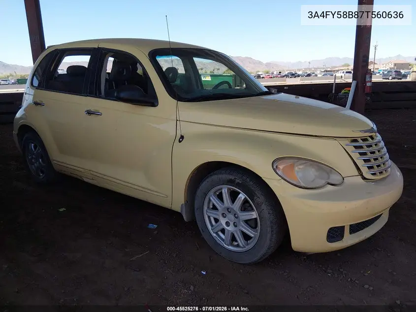 2007 Chrysler Pt Cruiser Touring VIN: 3A4FY58B87T560636 Lot: 45525276