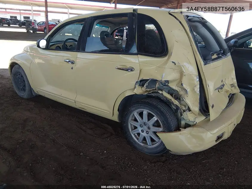 2007 Chrysler Pt Cruiser Touring VIN: 3A4FY58B87T560636 Lot: 45525276