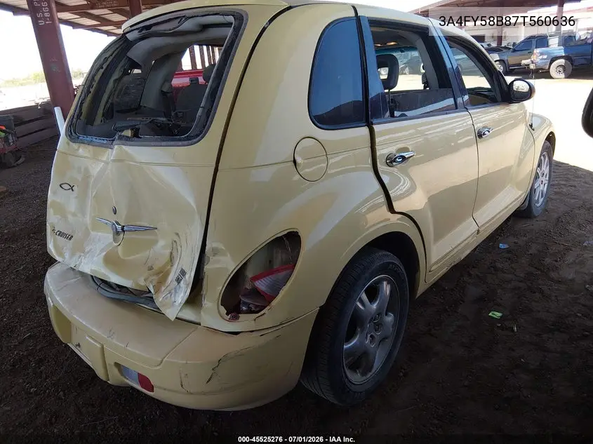 2007 Chrysler Pt Cruiser Touring VIN: 3A4FY58B87T560636 Lot: 45525276