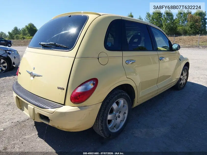2007 Chrysler Pt Cruiser Limited VIN: 3A8FY68B07T632224 Lot: 45531485