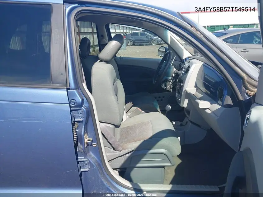 2007 Chrysler Pt Cruiser Touring VIN: 3A4FY58B57T549514 Lot: 45553367