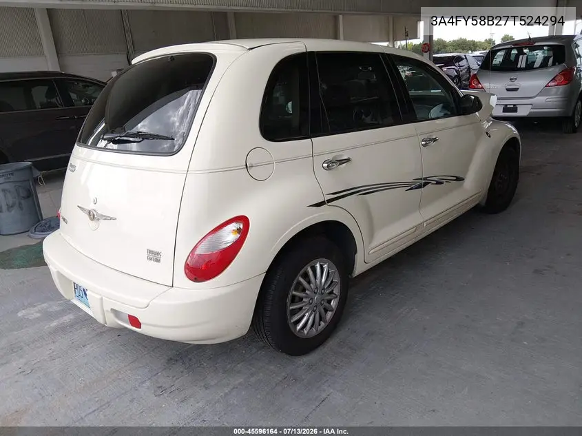 2007 Chrysler Pt Cruiser Touring VIN: 3A4FY58B27T524294 Lot: 45596164