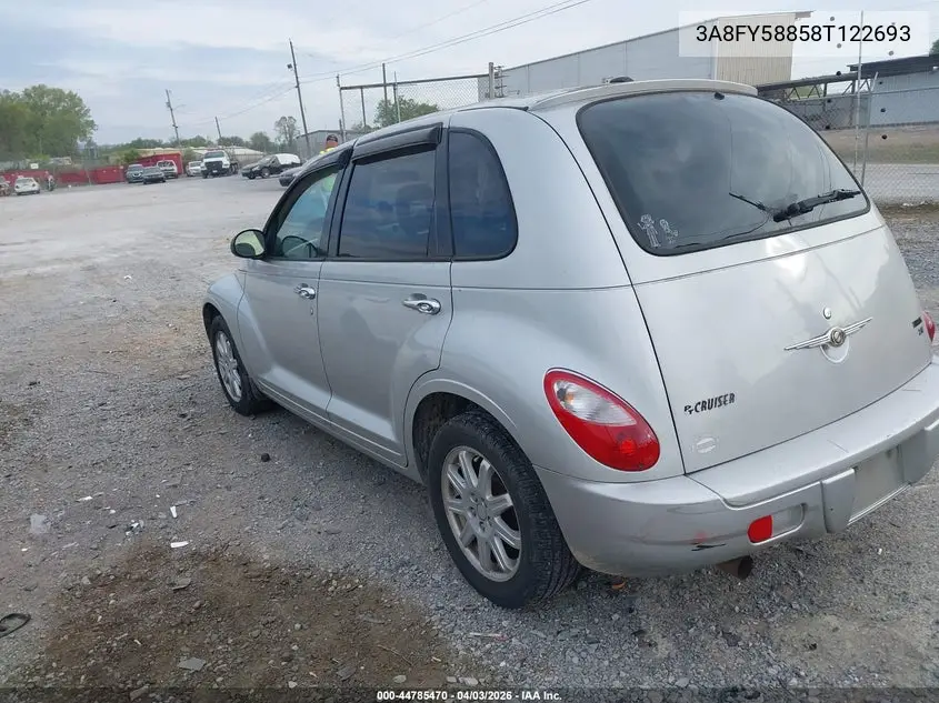 2008 Chrysler Pt Cruiser Touring VIN: 3A8FY58858T122693 Lot: 44785470