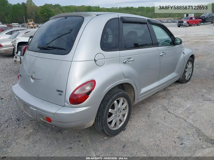 2008 Chrysler Pt Cruiser Touring VIN: 3A8FY58858T122693 Lot: 44785470