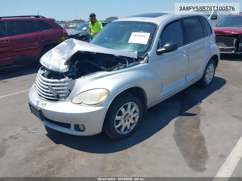 2008 Chrysler Pt Cruiser Touring VIN: 3A8FY58B78T100576 Lot: 45145443