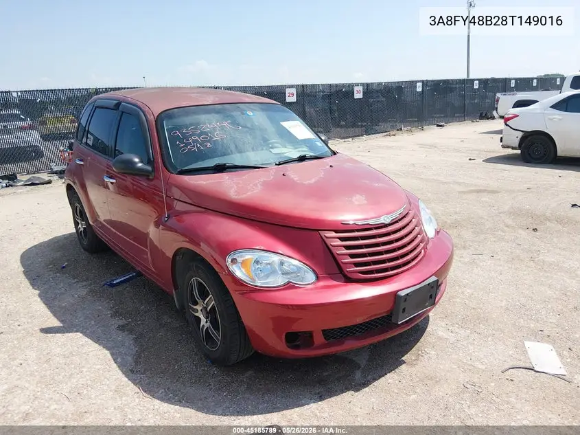 2008 Chrysler Pt Cruiser Lx VIN: 3A8FY48B28T149016 Lot: 45185789